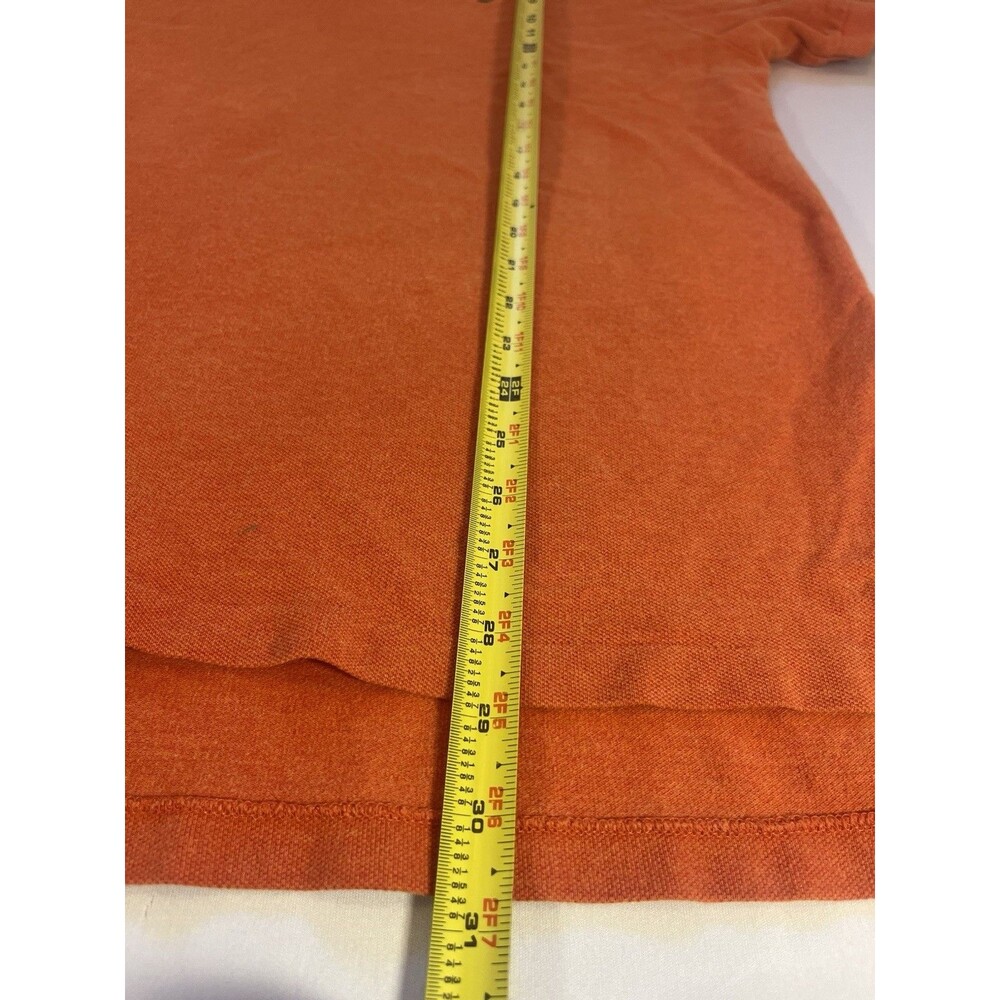 Polo Ralph Lauren Mens Custom Fit Orange Short Sleeve Polo Shirt Size XL - Picture 6 of 10